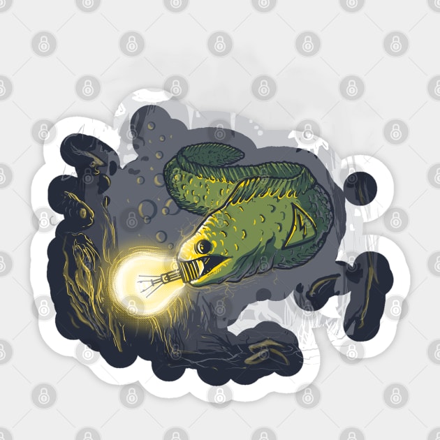 Electric Eel Sticker by raxarts